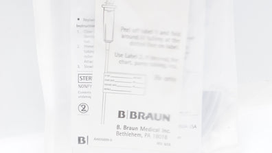 Braun 490508 IV Administration Set 126inch x 24mL 15Drops/mL